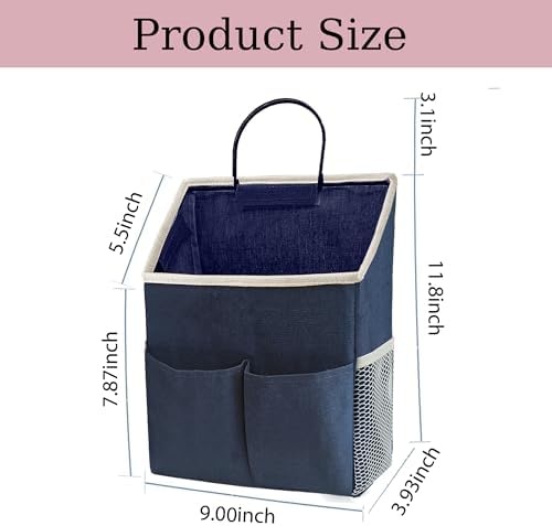 2Pcs Wall Hanging Storage Baskets with Pockets for Home & RV