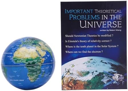 LED Light Magnetic Levitating Globe,360° Rotating Floating Globe with Book Shaped Basefor Kids, Teacher, Geographic World Map for Home Office Decor, Cool Tech Gift