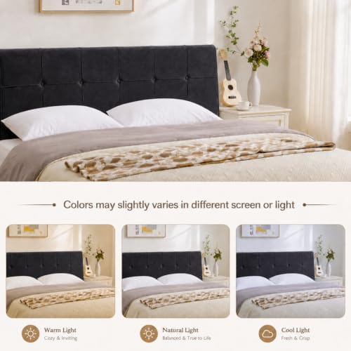 King Headboard with Adjustable Height
