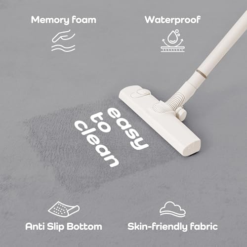 1.3" Thick Baby Play Mat for Floor,79x158 Large Memory Foam Tummy Time Mat