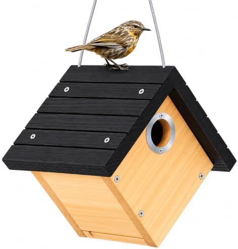 Gtongoko Hanging Wren Bird Houses for Outside with 1-1/8" Entrance 1 Pack