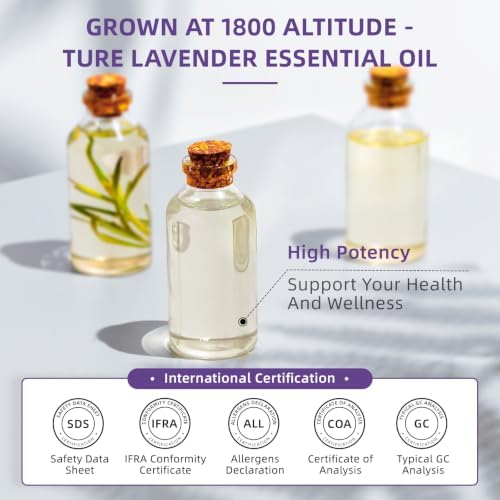 HIQILI Lavender Essential Oil for Aromatherapy, Candle & Soap Making