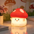 YR YRHH-PET Hug Mushroom Night Light, Cute Squishy Touch Lamp for Baby Kids