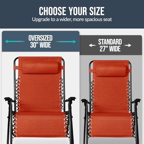 Best Choice Products Set of 2 Extra Wide Zero Gravity Chair Recliner