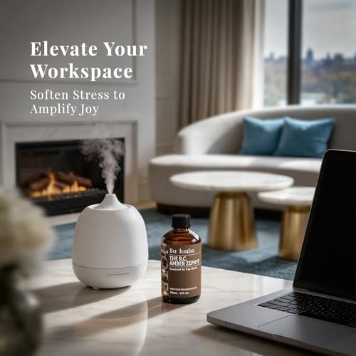 SU JUABA Hotel Collection Amber Zephyr Diffuser Oil, Long-Lasting Aroma