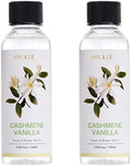 Airkeep Reed Diffuser Oil Refill/Cashmere Vanilla/3.38 oz(100ml)/2 Pack/Scented Oil Refill for Reed Diffuser Home Fragrance for Bedroom, Bathroom Office Home Decor