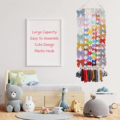Hair Bow Holder Organizer for Girls Hair Clips Headband Storage