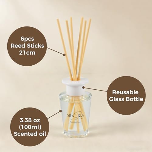 Lavender Eucalyptus Essential Scented Oil Reed Diffuser Set