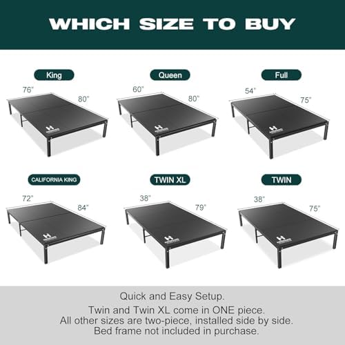 Bunkie Board Queen Size(60x80) Heavy-Duty Bed Boards for Under Mattress