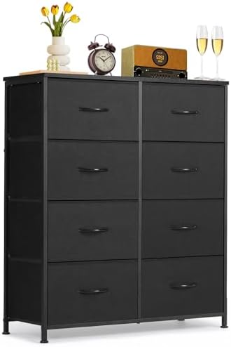 8-Drawer Dresser for Bedroom, Anti-Tip Tall Storage Organizer