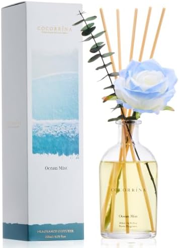 COCORRÍNA Reed Diffuser Ocean Mist Scent 6.76 fl oz Home Bathroom Fragrance