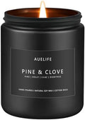 Pine & Clove Candle | Candles for Men - Masculine Candle, Soy Candles for Home Scented, Manly Scented for Home - Gifts for Men -7oz Black Jar