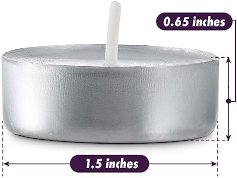 MontoPack Unscented Tea Light Candles Bulk 1000 Pack | 4 Hours, White,Smokeless,Dripless Small Votive Paraffin Tealights | Long-Lasting for Home, Shabbat, Weddings, Events, Emergencies | Mini Candles