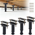 YHK 4PCS Adjustable Height Bed Support Legs 5.0-7.8inch, Bed Frame Support Legs for Bed Slat and Frame, Plastic Bed Frame Support Replacement Bed Support Reinforcement Parts