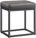SONGMICS HOME Ottoman, Square Coffee Table, Reversible Top, Steel Frame