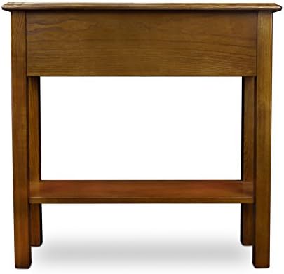 Leick Home Wave Console Table, 28", Medium Oak