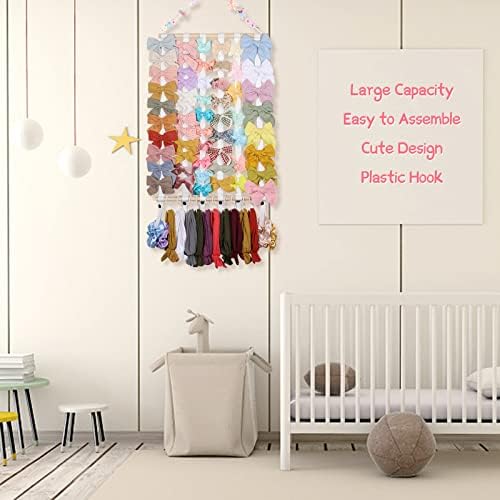 Hair Bow Holder Organizer for Girls Hair Clips Headband Storage