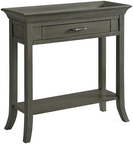 Leick Home Topol Console Table, 30", Smoke Gray