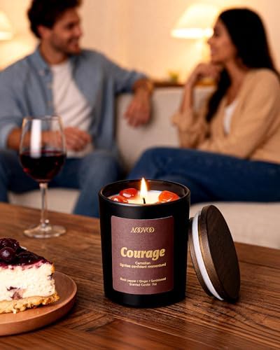 AOOVOO Crystal HEAL Candles Set - 4 Pack Candles for Home Scented