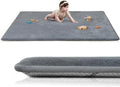 Huloo Sleep Baby Play Mat for Floor,59"×71" Playpen Mat(Dark Grey)