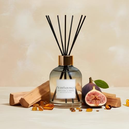 ScentSationals Mahogany & Amber Water-Based Reed Diffuser - 5 FL OZ