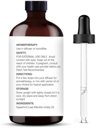 Majestic Pure Spearmint Essential Oil for Diffuser - 4 Fl Oz