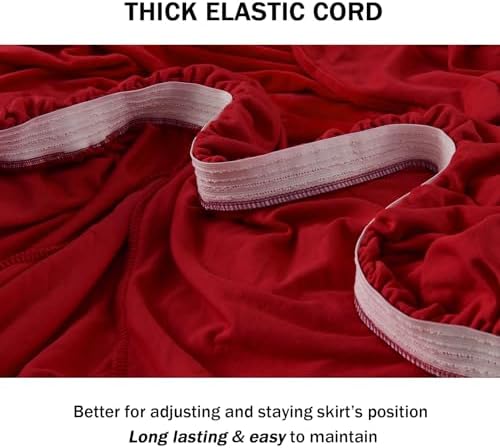 NICEEC Red Couch Covers for Sofa Cover Universal Slipcovers with Skirt