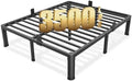 14 Inch King Metal Bed Frame with Rounded Corner,Mattress Retainer