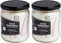 Vanilla Two Pack Odor Eliminating Highly Fragranced Candle - Eliminates 95% of Pet, Smoke, Food, and Other Smells Quickly - Up to 80 Hour Burn time - 12 Ounce Premium Soy Blend