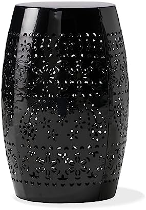 Christopher Knight Home Ruby Outdoor 12" Iron Side Table, Black