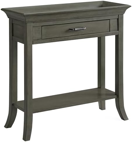 Leick Home Topol Console Table, 30", Smoke Gray
