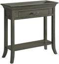 Leick Home Topol Console Table, 30", Smoke Gray