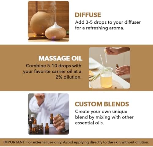 Majestic Pure Essential Oil with Glass Dropper - 100% Pure and Natural - Essential Oils for Diffuser, Aromatherapy, Soap and Candle Making, Frankincense Essential Oil, Frankincense Oil, 1 Fl Oz