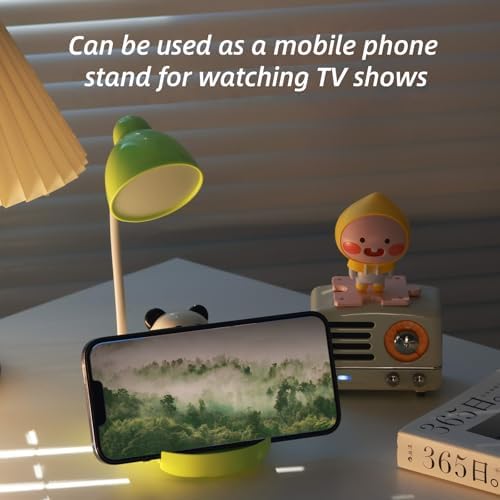 Sofa Panda Night Light with Phone Stand, Storage & 3-Level Warm Glow(pink)