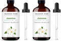 Majestic Pure Essential Oil with Glass Dropper - 100% Pure and Natural - Essential Oils for Diffuser, Aromatherapy, Soap and Candle Making, Jasmine Essential Oil, Jasmine Oil, 4 Fl Oz (Pack of 2)