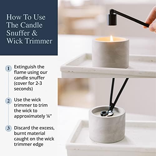 Airy Abode Candle Wick Trimmer and Candle Snuffer Accessory Set – Pick Your Color