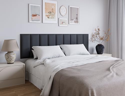 Peel and Stick Upholstered Headboard Full Size, 6 Panels