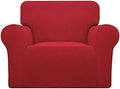 Easy-Going Stretch Oversized Chair Cover with Arm Washable Christmas Red