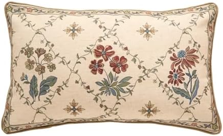 patdrea Designer French Vintage Throw Pillow Cover,12"x20"