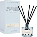 Sweet Water Decor Stress Relief Reed Diffuser Set, Blue Tinted Glass Jar