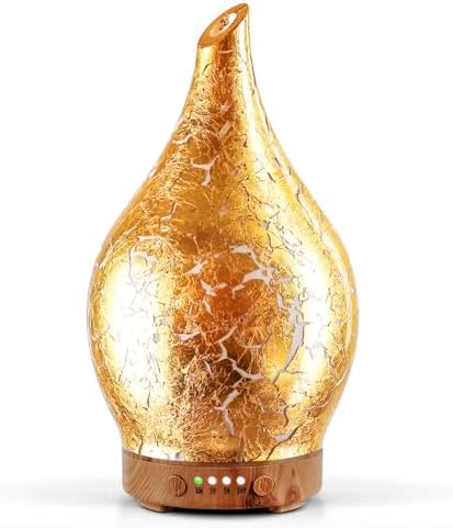 Porseme Essential Oil Diffuser 150ml Handmade Glass Diffuser 6H Runtime
