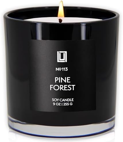 Lulu Candles Pine Forest Scented Soy Jar Candle, 9 Oz.
