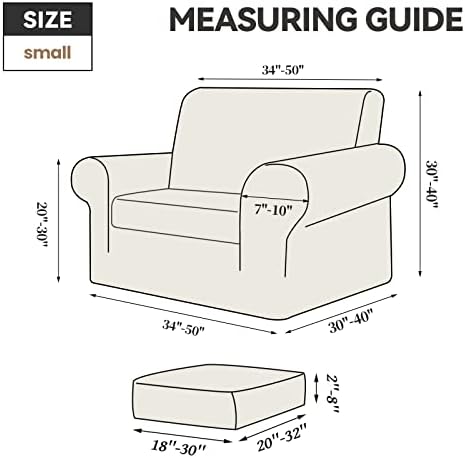 WEERRW Velvet Stretch 2 Pieces Chair Sofa Slipcovers Washable, Light Blue