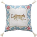 patdrea Designer French Vintage Leopard Print Pillow Cover,18"x18"