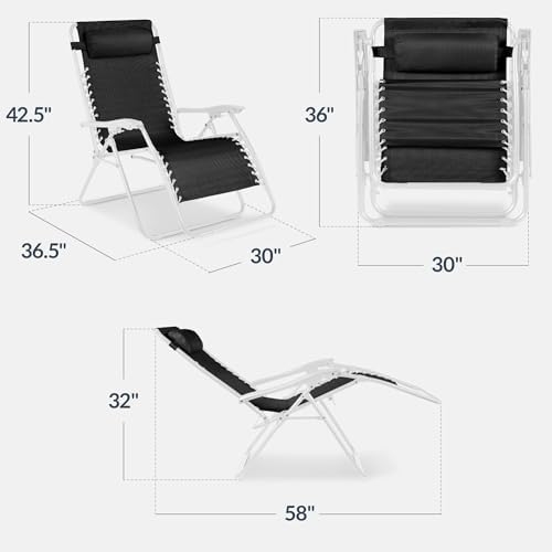 Best Choice Products Set of 2 Extra Wide Zero Gravity Chair Recliner