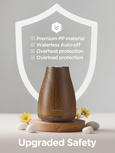 InnoGear Essential Oil Diffuser Ultrasonic Diffusers for Home Scent, Bronze