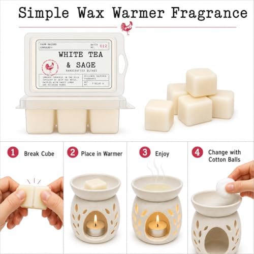 White Tea & Sage Soy Wax Melts, 2 Pack, 6 oz