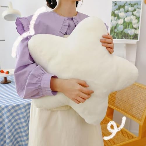 Star Pillow Cute Star Shaped Throw Pillow Plush Cushion for Bed Sofa Chair Room Decorative(Yellow,30cm)