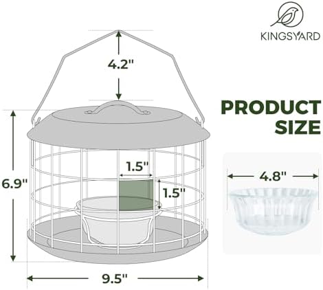 Kingsyard Bluebird Feeders for Outdoors Hanging