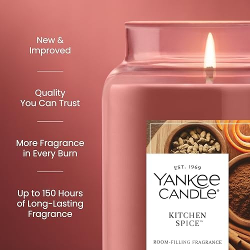Yankee Candle Kitchen Spice Scented Candle, 22oz Large Jar